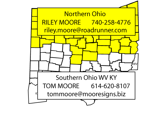 Northern and Southern Ohio bus shelters