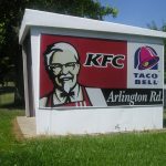 KFC and Taco bell on Arlington Rd.