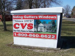CVS siding gutters windows