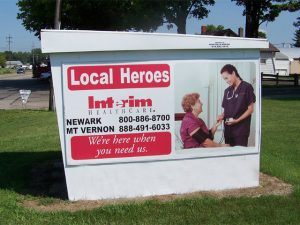 bus shelter ad for healthcare