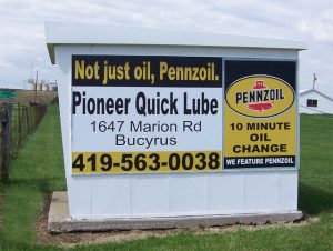 Ad for oil change