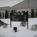 Aluminum Ground Sign for church