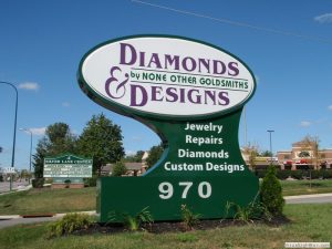 Ground Sign for Diamond Seller
