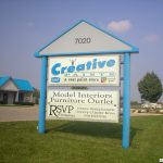 Creative Paints sign