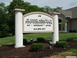 Ground sign for Westerville, OH photography