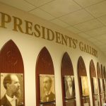 Custom created wall signs for president's gallery